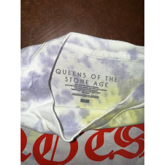 Queens of the Stone Age Tie Dye Don’t Care Tshirt Mens M - Picture 3 of 3